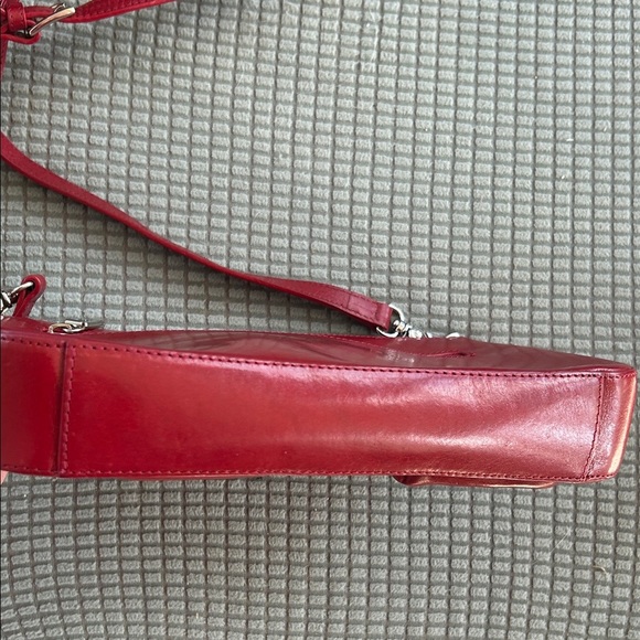Red Leather Crossbody Bag - Picture 8 of 10